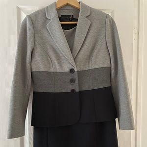Laura Black & Grey Dress (Petites 6) with matching Jacket (Petites 8)